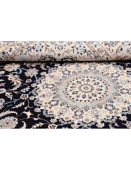 Tappeto Originale Nain 6la Persia 155x232 Blu S
