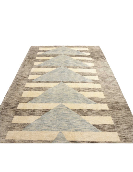 Hand Made Rug Berber Pakistan 192x301 Brown Bei