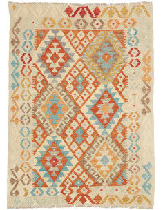 Tappeto Originale Kilim Afghanistan 93x128 Crem