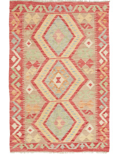 Hand Made Rug Kilim Afghanistan 82x123 Terracot