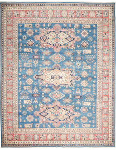 Hand Made Rug Kazak Afghanistan 247x314 Blue Re