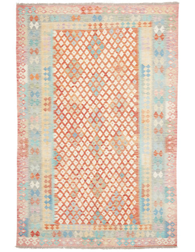 Hand Made Rug Kilim Afghanistan 202x301 Orange