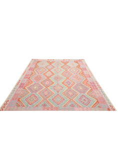Hand Made Rug Kilim Afghanistan 209x278 Orange 2