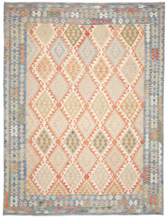 Tappeto Originale Kilim Afghanistan 262x345 Blu