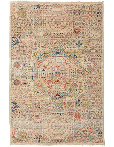 Hand Made Rug Mamlouk Pakistan 78x123 Beige Ivo