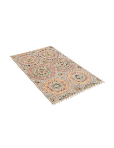 Hand Made Rug Mamlouk Pakistan 79x124 Beige Mul