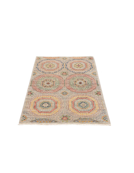 Hand Made Rug Mamlouk Pakistan 79x124 Beige Mul