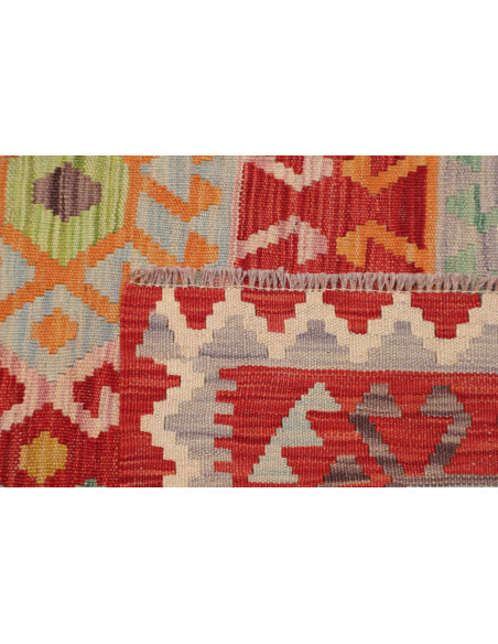 Hand Made Rug Kilim Afghanistan 106x144 Red Mul