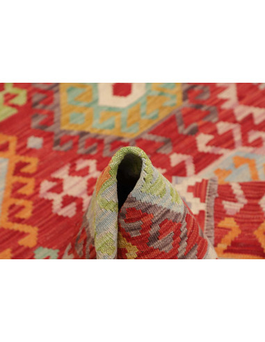 Hand Made Rug Kilim Afghanistan 106x144 Red Mul