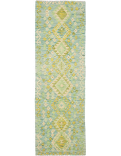 Tappeto Originale Kilim Afghanistan 75x237 Verd