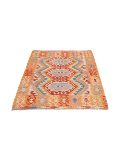 Hand Made Rug Kilim Afghanistan 101x139 Orange 2