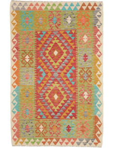 Hand Made Rug Kilim Afghanistan 101x156 Green R