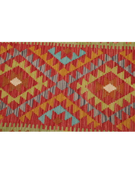 Hand Made Rug Kilim Afghanistan 101x156 Green R