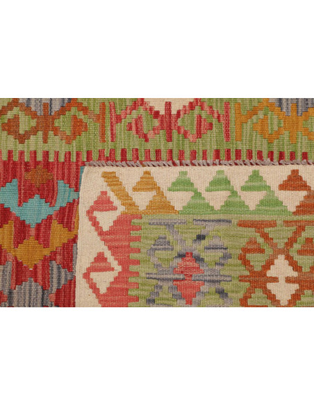 Hand Made Rug Kilim Afghanistan 101x156 Green R