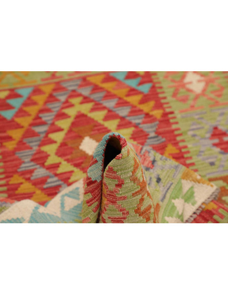 Hand Made Rug Kilim Afghanistan 101x156 Green R