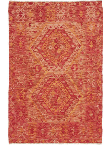 Hand Made Rug Kilim Afghanistan 118x179 Red Ora