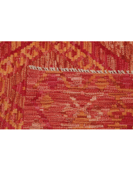 Hand Made Rug Kilim Afghanistan 118x179 Red Ora