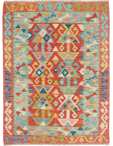 Hand Made Rug Kilim Afghanistan 128x167 Red Lig