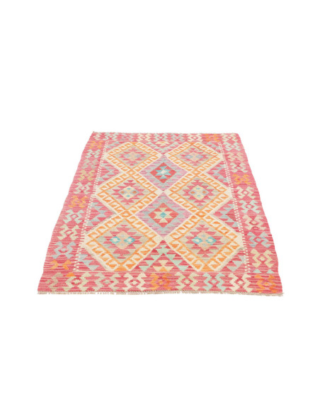 Hand Made Rug Kilim Afghanistan 98x146 Red Mult