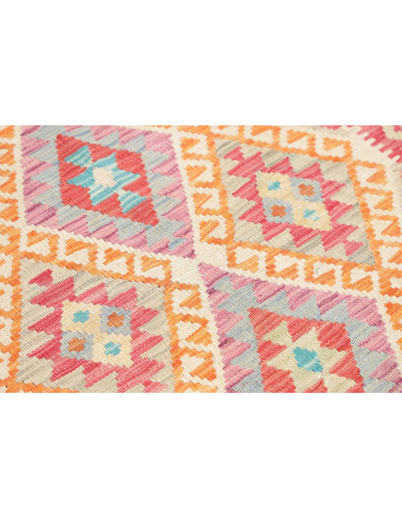 Hand Made Rug Kilim Afghanistan 98x146 Red Mult
