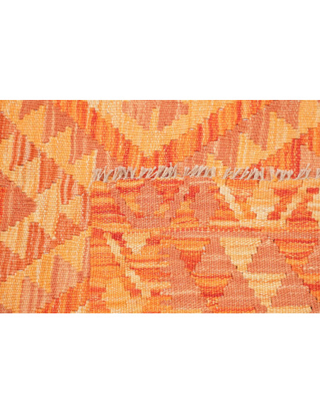 Hand Made Rug Kilim Afghanistan 100x136 Orange