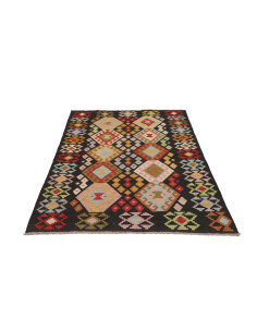 Hand Made Rug Kilim Afghanistan 124x183 Black M 2