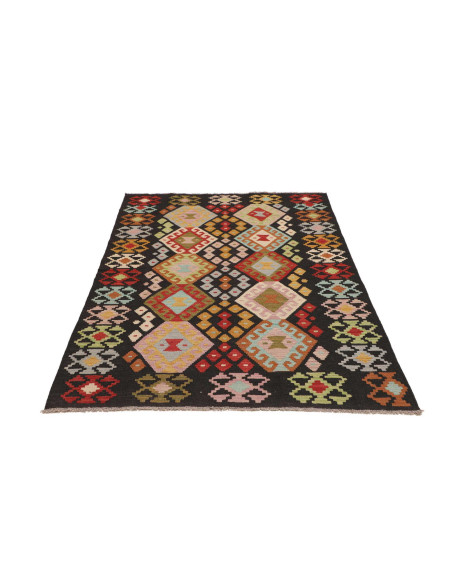 Hand Made Rug Kilim Afghanistan 124x183 Black M