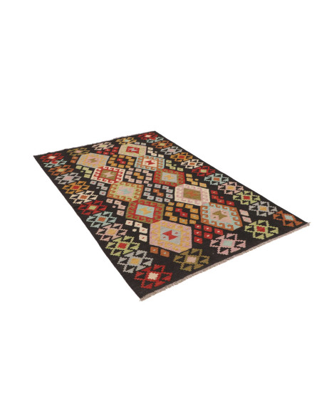 Hand Made Rug Kilim Afghanistan 124x183 Black M