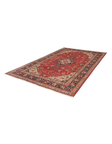 Hand Made Rug Tabriz Persia 200x300 Red Ivory