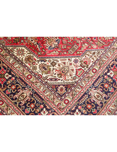 Hand Made Rug Tabriz Persia 200x300 Red Ivory