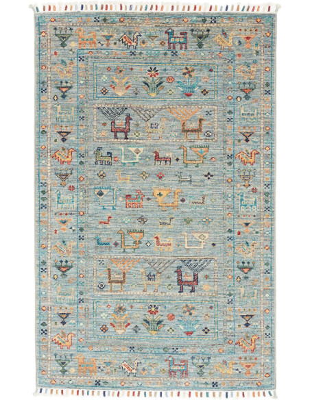 Tappeto Originale Rubin Pakistan 80x125 Azzurro