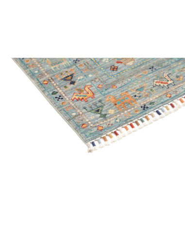 Hand Made Rug Rubin Pakistan 80x125 Light Blue