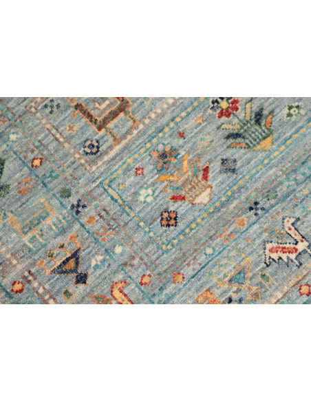 Hand Made Rug Rubin Pakistan 80x125 Light Blue