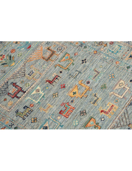 Hand Made Rug Rubin Pakistan 80x125 Light Blue