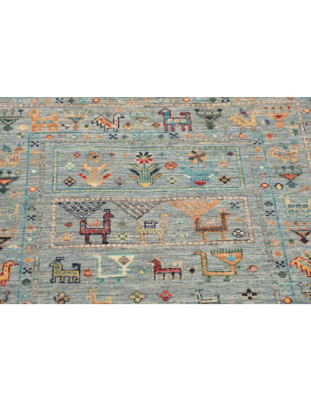Hand Made Rug Rubin Pakistan 80x125 Light Blue
