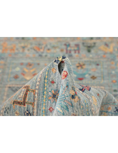 Hand Made Rug Rubin Pakistan 80x125 Light Blue