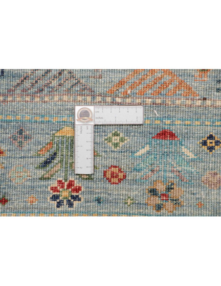 Hand Made Rug Rubin Pakistan 80x125 Light Blue