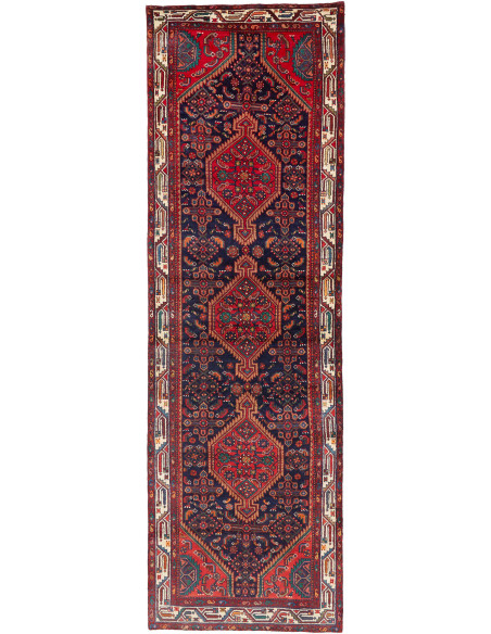 Tappeto Originale Hamadan Persia 115x368 Rosso
