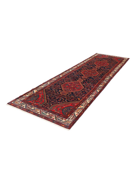 Tappeto Originale Hamadan Persia 115x368 Rosso