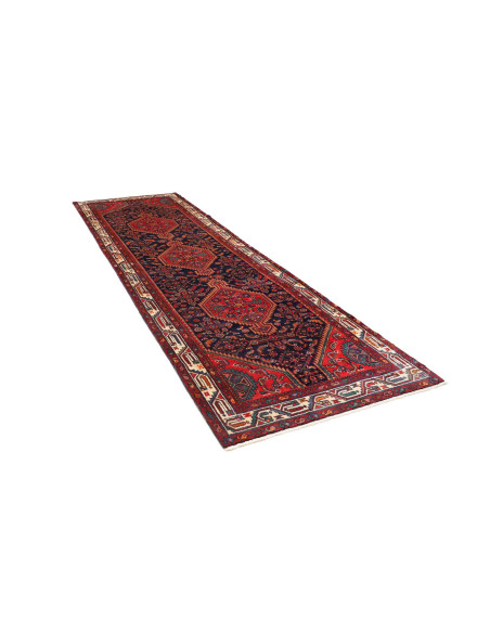 Tappeto Originale Hamadan Persia 115x368 Rosso