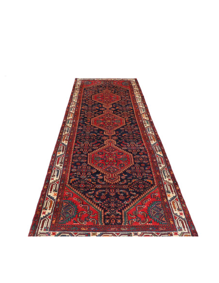 Tappeto Originale Hamadan Persia 115x368 Rosso