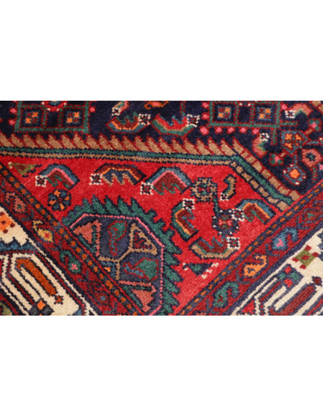 Tappeto Originale Hamadan Persia 115x368 Rosso