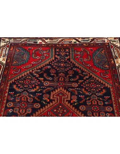 Tappeto Originale Hamadan Persia 115x368 Rosso