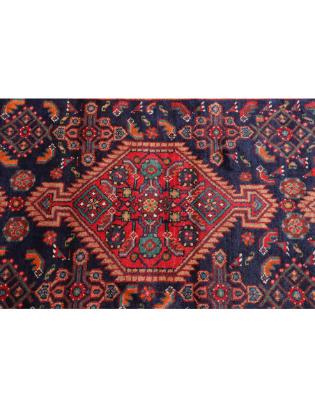 Tappeto Originale Hamadan Persia 115x368 Rosso