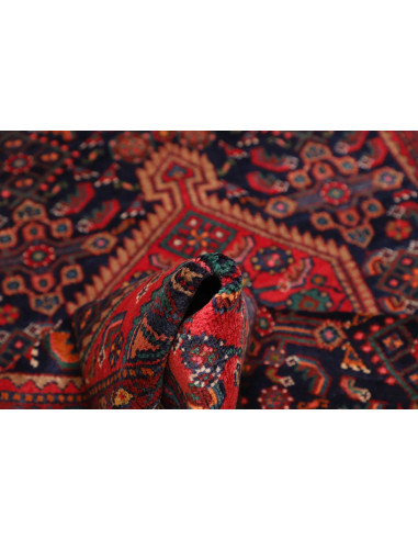 Tappeto Originale Hamadan Persia 115x368 Rosso