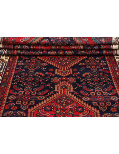 Tappeto Originale Hamadan Persia 115x368 Rosso