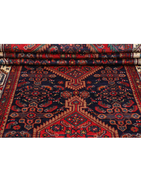 Tappeto Originale Hamadan Persia 115x368 Rosso