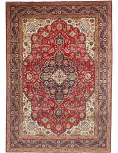 Tappeto Originale Tabriz Persia 250x358 Rosso B