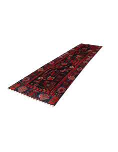 Tappeto Originale Hamadan Persia 110x410 Blu Sc 2