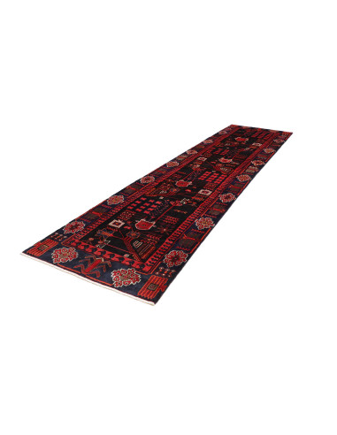 Hand Made Rug Hamadan Persia 110x410 Dark Blue
